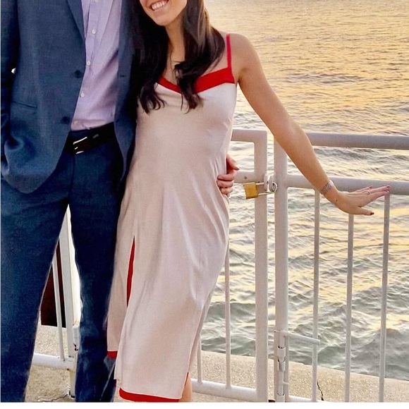 Acne studios satin slip dress pebble beige - Picture 4 of 5